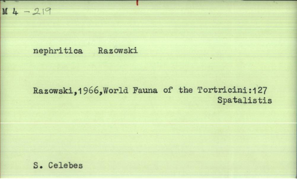 front of card